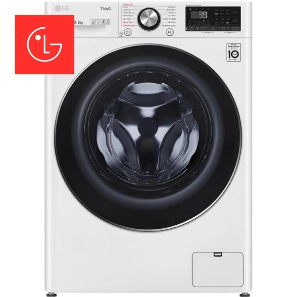 LG 10kg/6kg Front Load Washer Dryer Combo with Steam Carousel 1