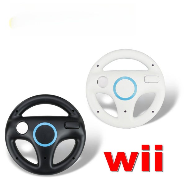 1x Game Racing Steering Wheel for Nintendo Wii Mario Kart Remote Controller Carousel 1