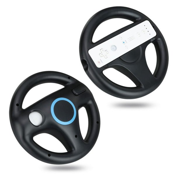 1x Game Racing Steering Wheel for Nintendo Wii Mario Kart Remote Controller Carousel 2
