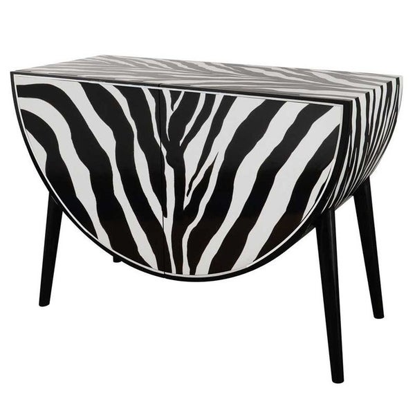 Zebra Hand Painted Two Door Sideboard Carousel 1