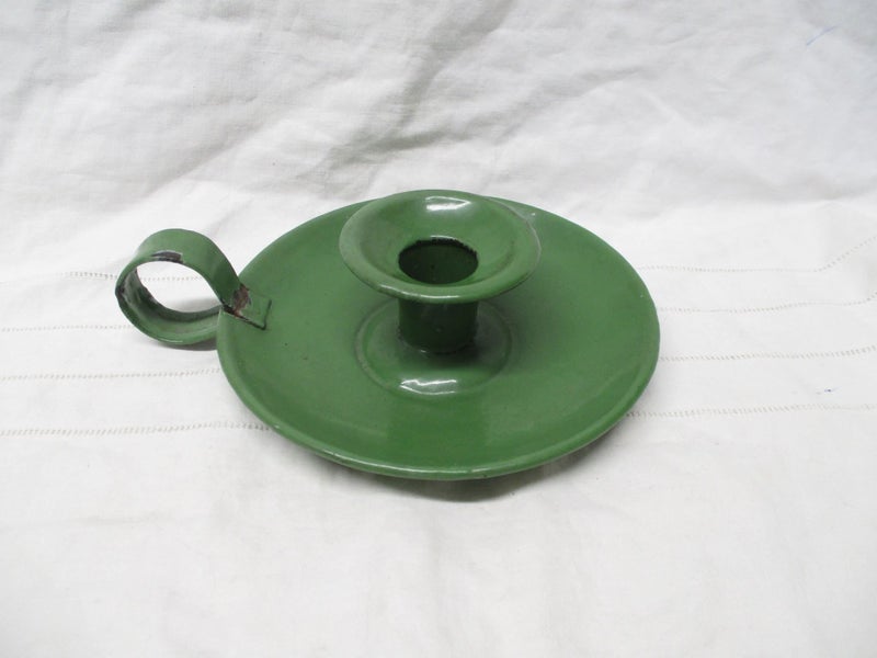 BR 9307 - Vintage Green Candle Stick Holder - Carousel 1