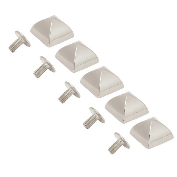 square pointed screw rivets screw rivets 20Pcs 12mm 4 Corner Pyramid Rivets Zinc Carousel 2