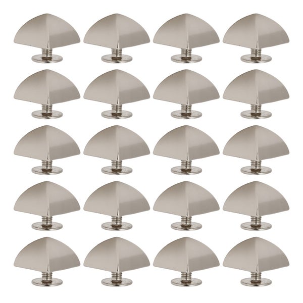 square pointed screw rivets screw rivets 20Pcs 12mm 4 Corner Pyramid Rivets Zinc Carousel 8