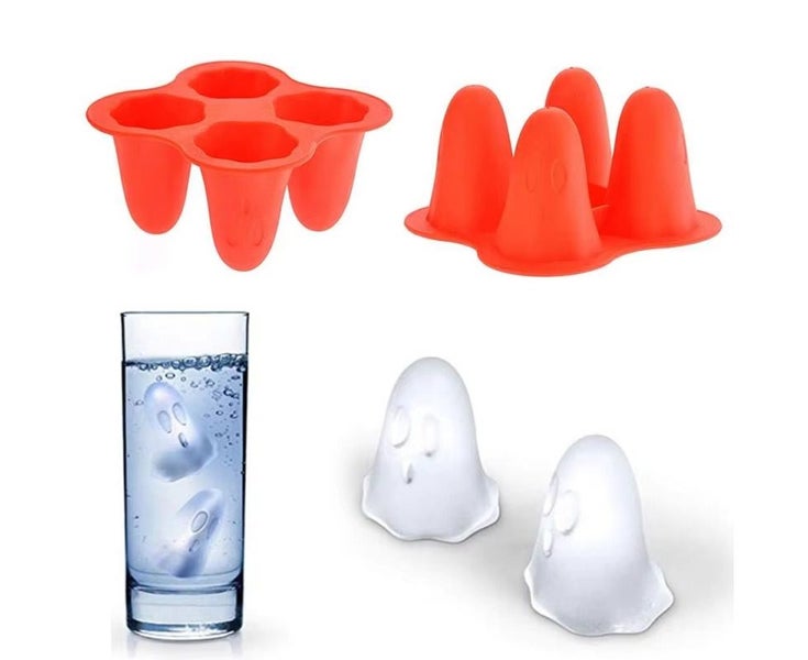 Silicone Ice Block Molds Ghost Ice Cube Halloween Wine Cup Decoration Easy Carousel 2