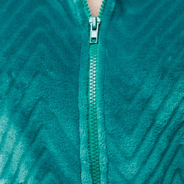 Zip Front Dressing Gown with Pockets-Size S (10-12) Forest Green + Free Gift62955709523715111