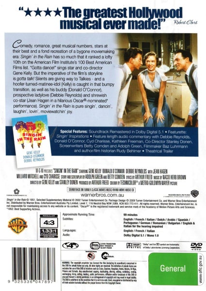 Singin' In The Rain (1 Disc DVD) Carousel 2