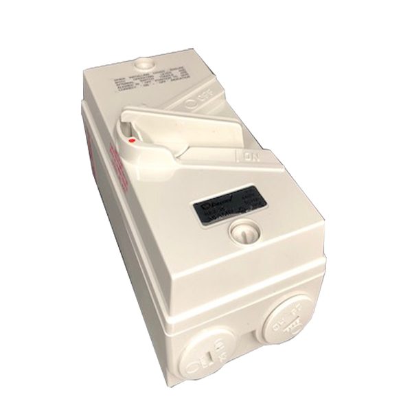 WEATHER PROOF ISOLATOR 2 POLE 35A IP66 250V AND 440V (20) - ELE515 Carousel 1