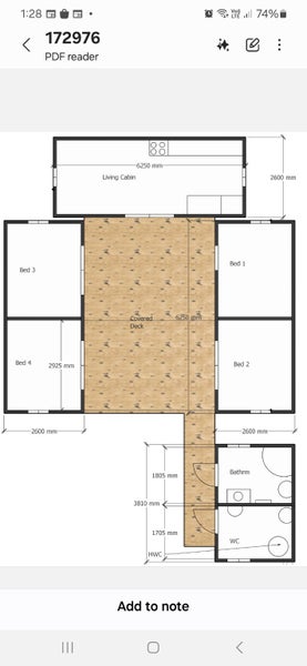 Living, 4 Bed, 2 Bath Relocatable cabins with covered deck Carousel 16