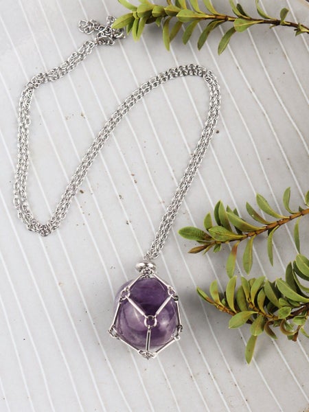 Crystal Cage Necklace Carousel 1