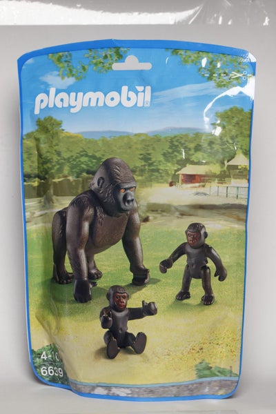 Playmobil Gorilla with Baby Gorillas Family Foil Bag 6639 Carousel 1