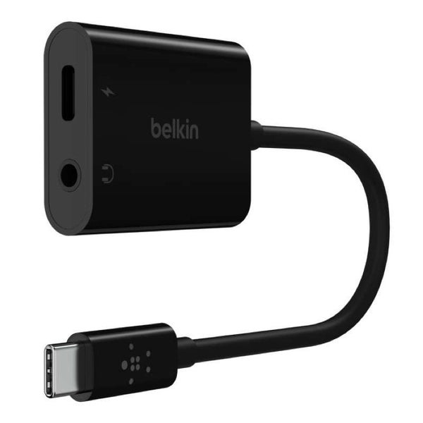 Belkin RockStar 3.5mm Audio + USB-C Charge Adapter Carousel 1