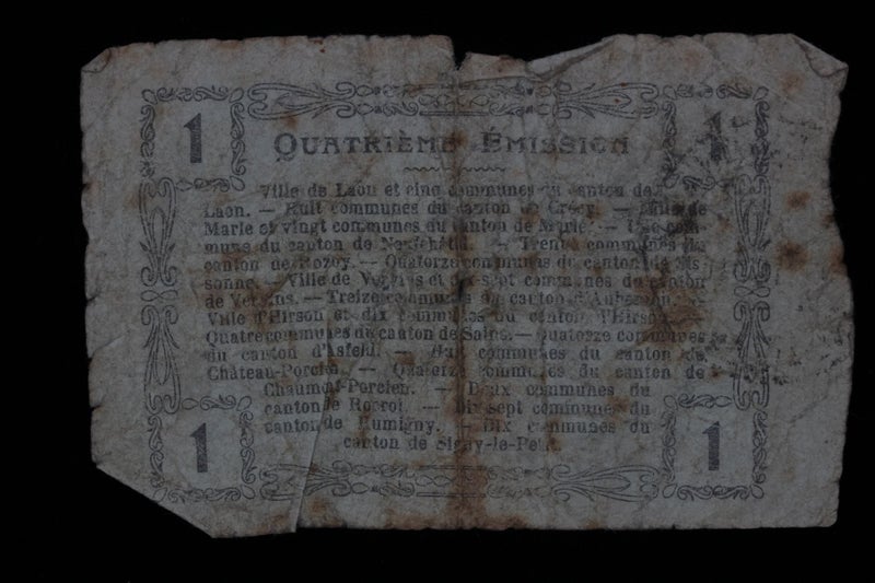 Banknote - FRANCE Un Franc Hirson Regional 1917 Carousel 2
