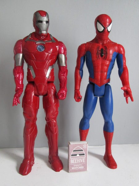 SPIDERMAN & IRONMAN 12" FIGURES X 2 Carousel 1