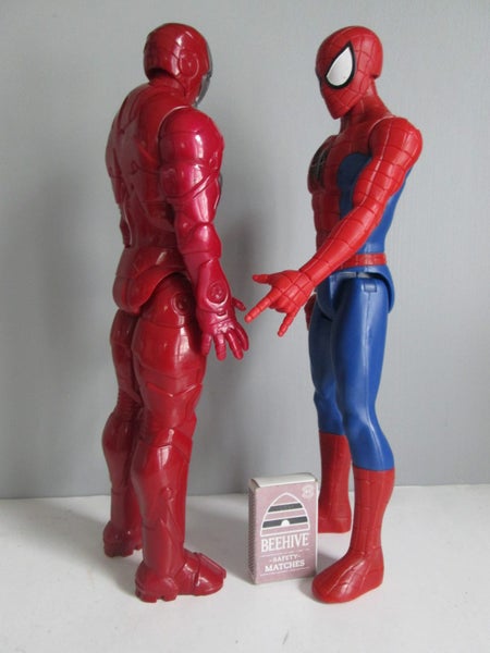 SPIDERMAN & IRONMAN 12" FIGURES X 2 Carousel 3