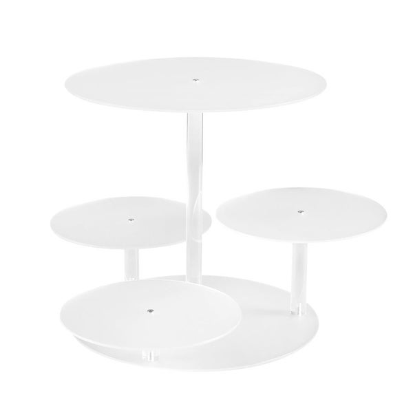 5-Star Chef Cake Stand 5 Tiers Acrylic Holder Display Round Clear Wedding Party Carousel 1