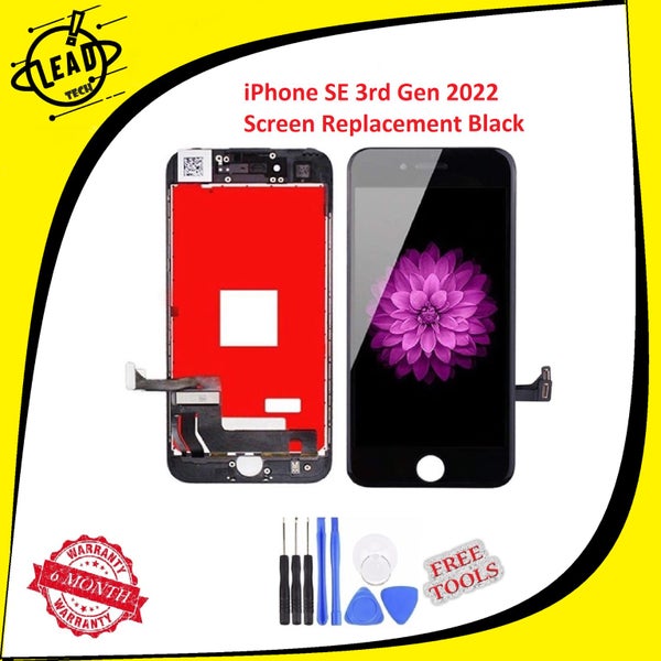 iPhone SE 2022 3rd Gen Screen replacement black Carousel 1