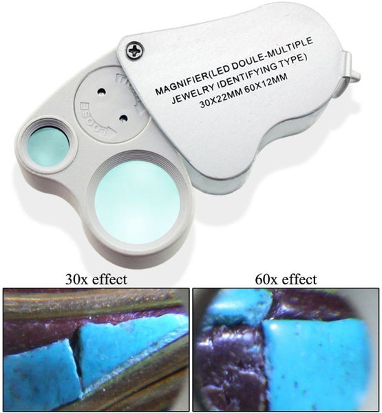 LOUPE MAGNIFIER 30x22mm and 60x12mm Carousel 1