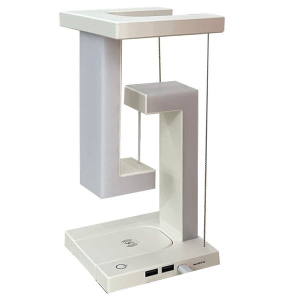 Bedside Table Lamp with Wireless Charger Dimmable Touch Night Light Carousel 1