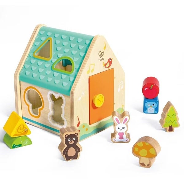 Hape: Critter House Shape Sorter Carousel 1