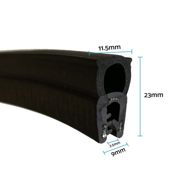 20 Metres Pinchweld Rubber Seal Suitable For Car Van Toolbox Boot Edge Seal 051 Carousel 7