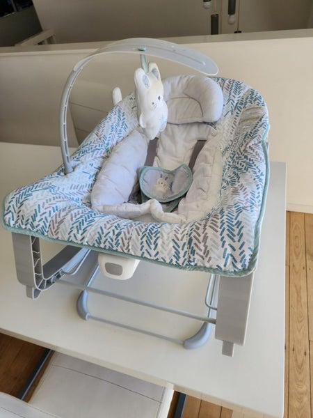 Ingenuity Keep Cozy 3-in-1 Grow with Me Bounce & Rock Seat Carousel 1
