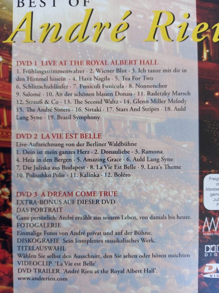 best of andre rieu -- 3 dvd set Carousel 2