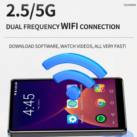 32GB MP3 Player with Bluetooth and WiFi 4.0 Inch Touch Screen Carousel 10