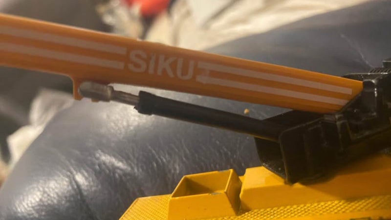 Siku Crane Car " Mega Lifter " Orange Diecast Carousel 2