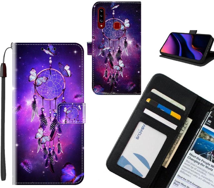 Samsung Galaxy A20s case leather wallet case printed ID Carousel 1