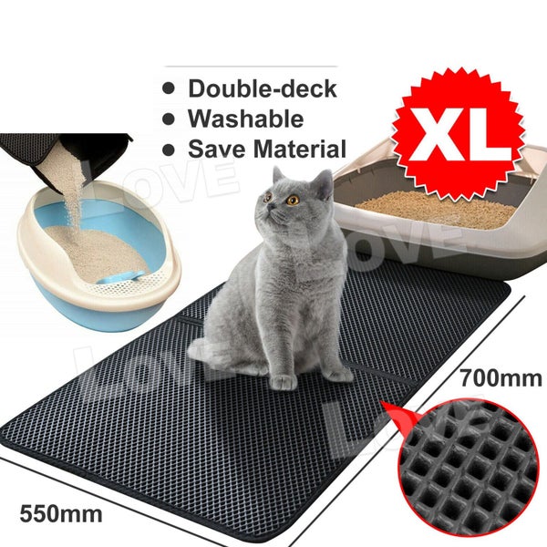 Cat Litter mat Large Kitty Litter Box Trapping Sifting Mats Waterproof Urine Carousel 1