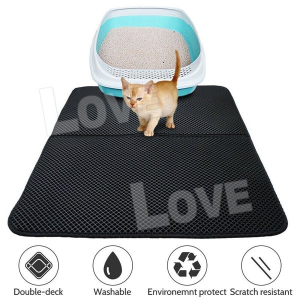 Cat Litter mat Large Kitty Litter Box Trapping Sifting Mats Waterproof Urine Carousel 2