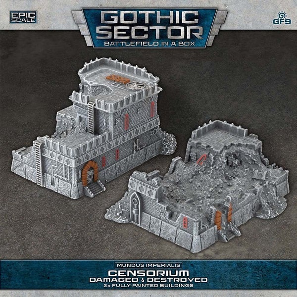 Battlefield in a Box: Mundus Imperialis - Censorium (Damaged & Destroyed x2) Carousel 1