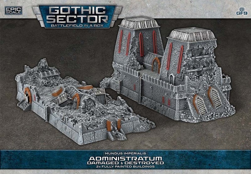 Battlefield in a Box: Mundus Imperialis - Administratum (Damaged & Destroyed x2) Carousel 1