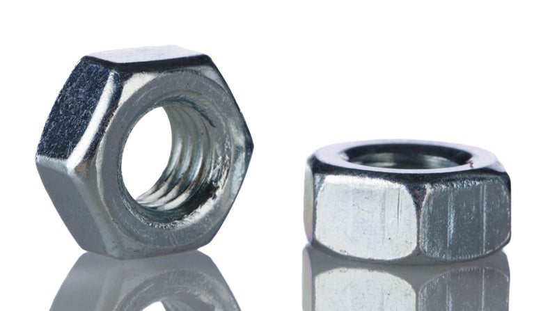 M2.5 HEX FULL NUT STEEL ZINC PLATED PACK 100PCS Carousel 1