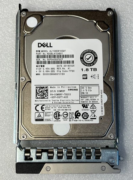 DELL 1.8TB 12Gbps 10K SAS Carousel 1