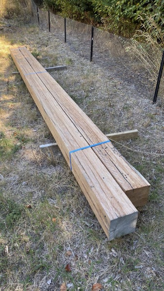 Hardwood Beams (Ironbark) milled from wharf and pier Timbers Carousel 1