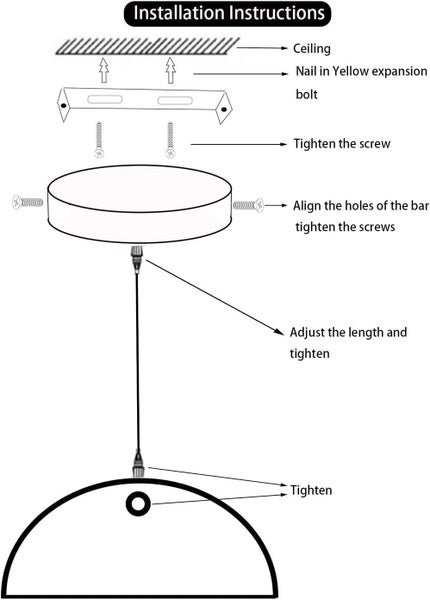Black Pendant Light Industrial Fixtures Metal Hanging Ceiling Light Carousel 11