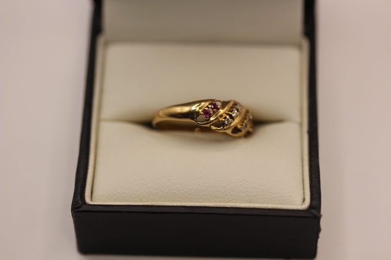 9ct Ruby & Diamond ring Carousel 2
