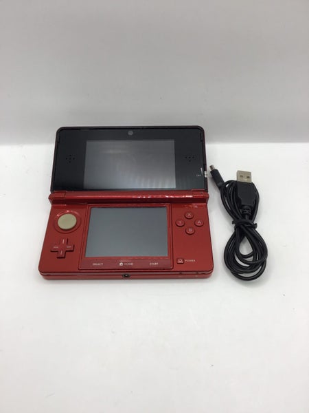 * Red Nintendo 3DS Console w/ 16GB Memory Card, Stylus & Cable Charger! * Carousel 1
