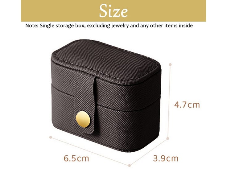 Ring Box Small Travel Jewelry Box Organizer, Mini Jewelry Case Portable Rin Carousel 2