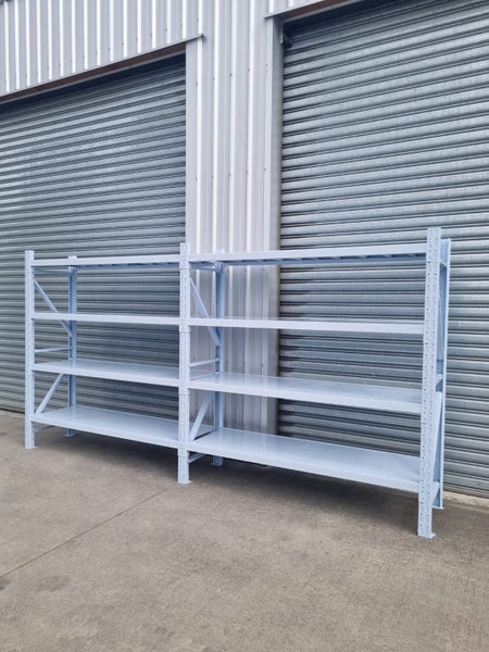 Heavy Duty Shelving 4m x 2m x 600mm 200kg per level WHITE *FREE DELIVERY* Carousel 2