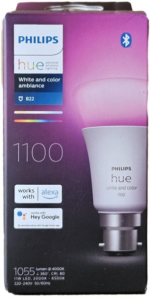 Philips Hue A60 B22 11W Smart LED Globe 1100Lm Color Carousel 1