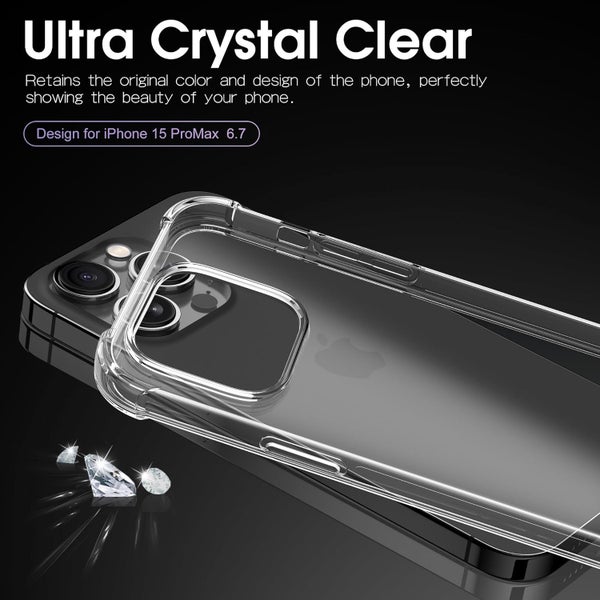Apple iPhone 15 Pro Max Clear Phone Cover Carousel 2