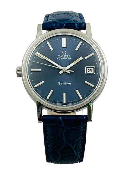 Omega 1973 Geneve "LEFTY" Automatic Steel Mens Wristwatch Ref 166.0163 Serviced Carousel 2