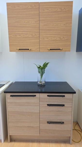 1000mm Classic Oak Kitchen Cabinets Carousel 1
