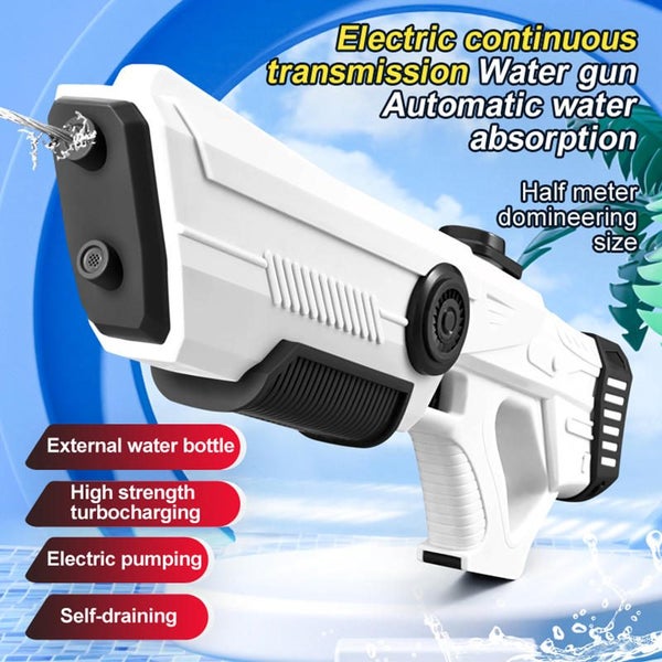 Electric Water Gun High Capacity Automatic Squirt Guns for Kids Adults-White Carousel 7