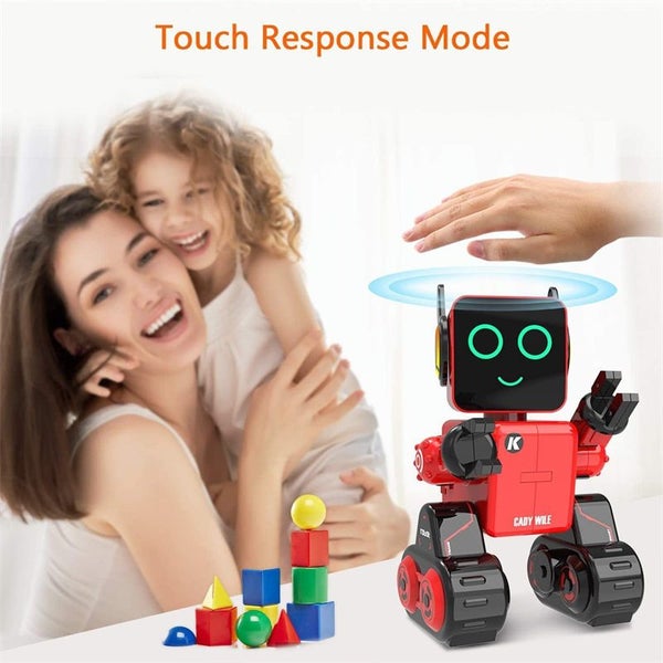 Programmable Robots for Kids Transfering Items Touch & Sound Control Toys-Red Carousel 2