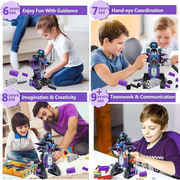 Robot Building Block Kit with RC/App Control DIY Programming Kids Toy-13003 Carousel 6