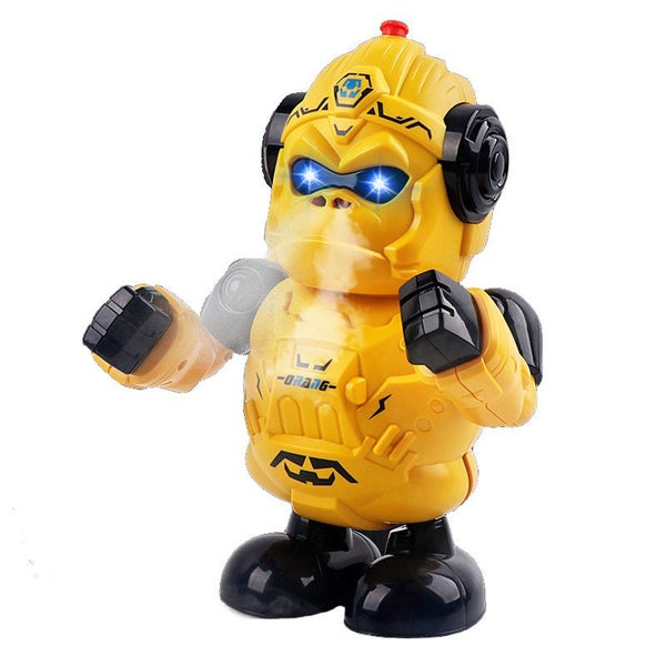 Smart Gorilla Robot for Kids Spraying Singing with LED Eyes Great Gift-Yellow Carousel 1