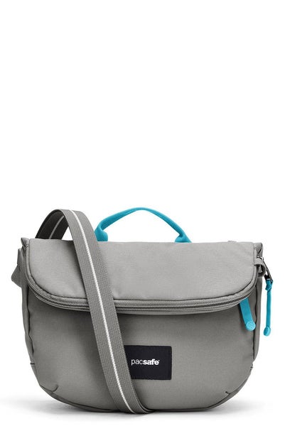 Pacsafe GO Anti-Theft Recycled Saddle Crossbody Bag Stone Carousel 1